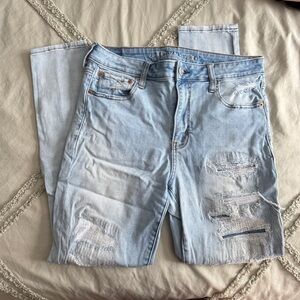 American Eagle Outfitters Light Wash Distressed Jeans